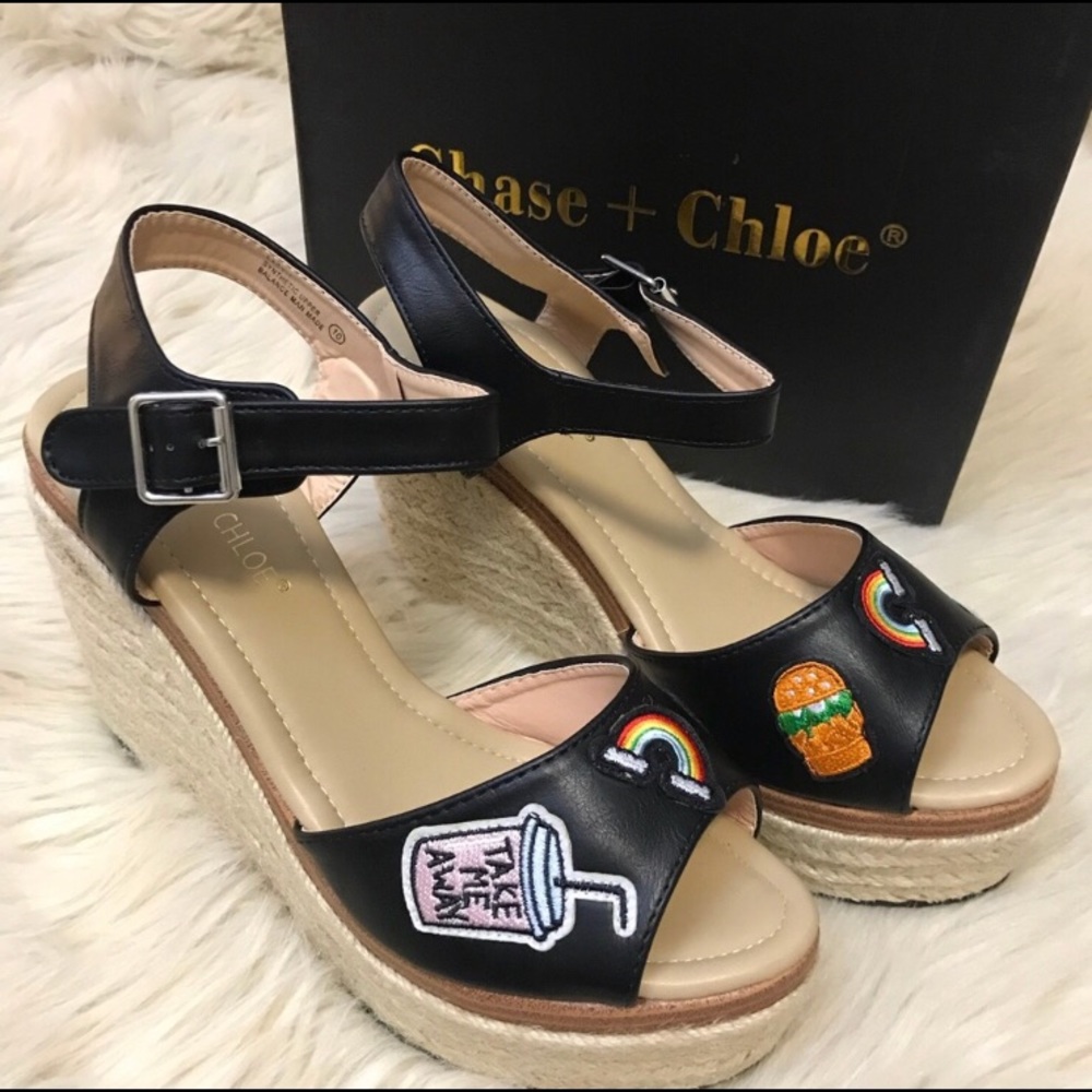 Brand new chase and Chloe wedge shoes
